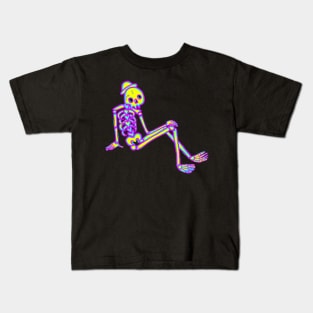 Neon Skeleton Kids T-Shirt